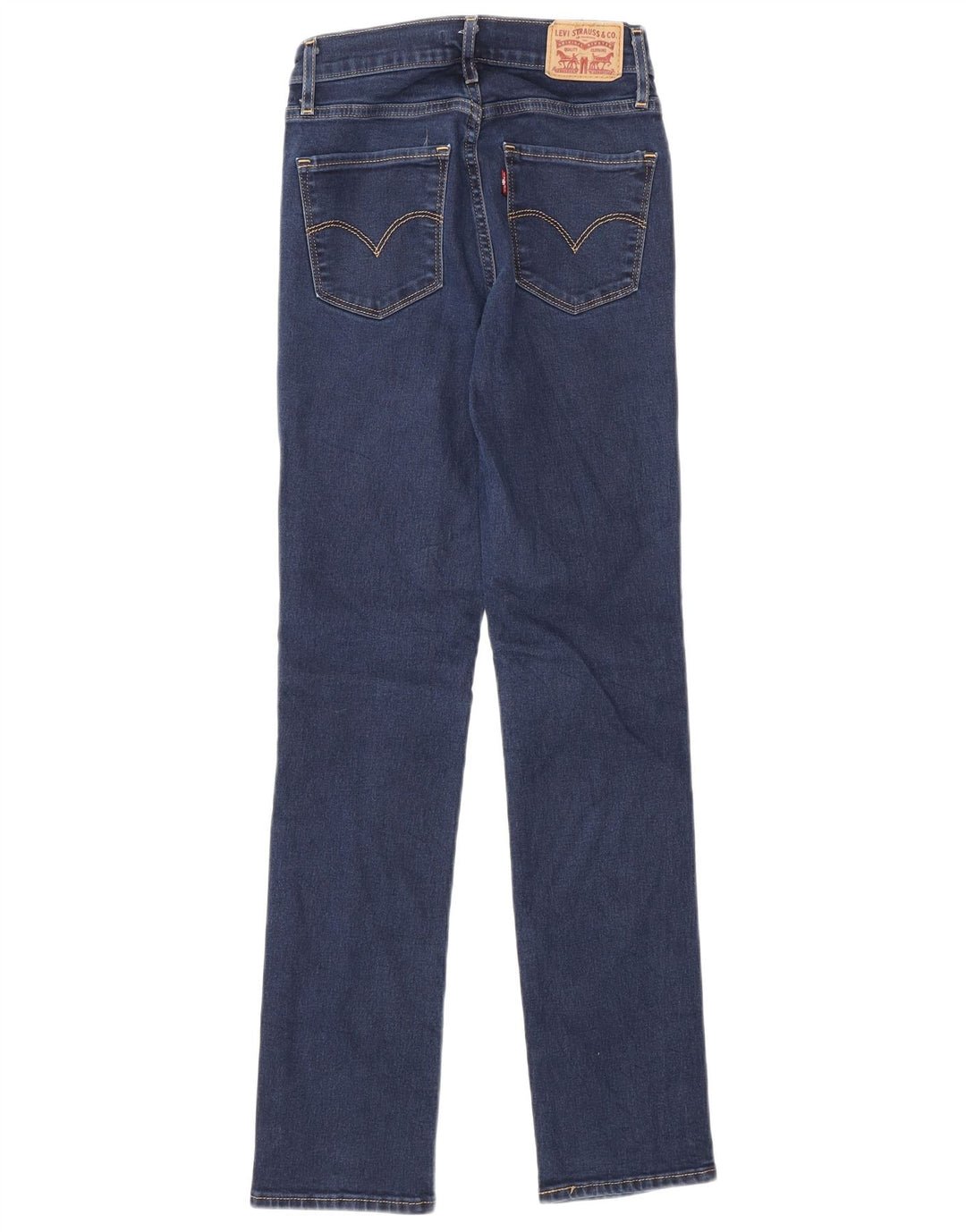 Levi's Jean Droit 724 Taille Haute Femme W24 L30 Bleu Coton