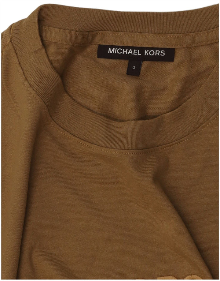 Michael Kors T-shirt graphique pour hommes, petit, beige