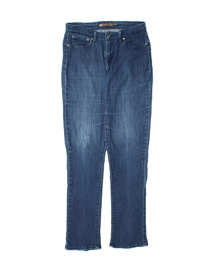 LEVI'S Womens Mid Rise Straight Jeans US 6 Medium W28 L34 Blue Cotton Vintage Levi's and Second-Hand Levi's from Messina Hembry 