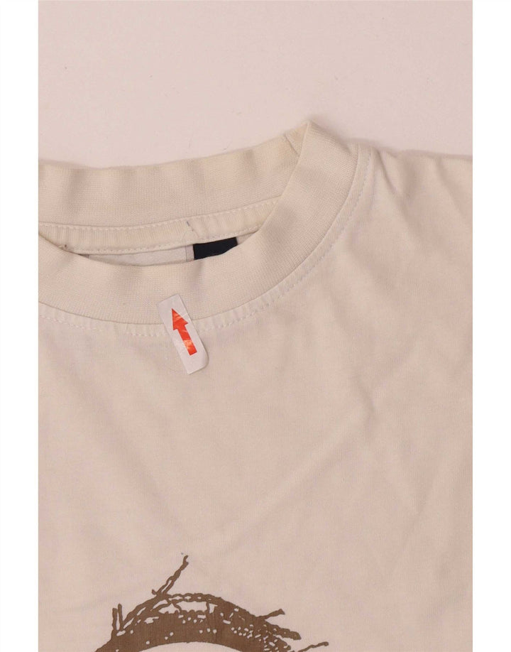 Murphy & Nye Haut graphique à manches longues pour homme en coton blanc moyen