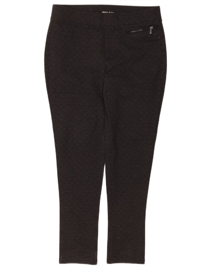 Dkny Pantalon décontracté skinny pour femme Medium W30 L28 Gris à carreaux Polyester