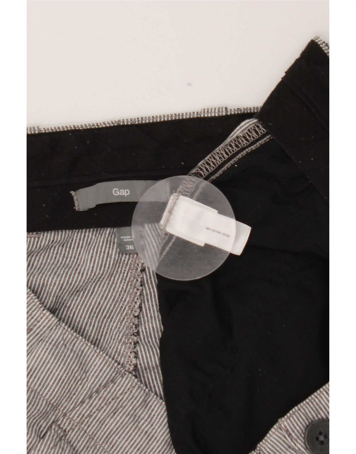 Gap Short Chino Homme W36 Grand Coton Rayé Gris