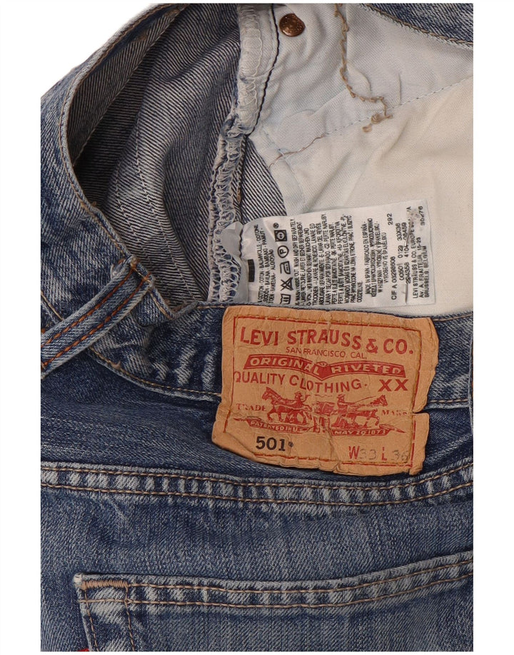 Levi's Jean Droit 501 Homme Bleu W33 L27 Coton