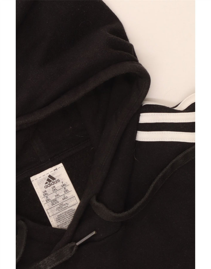 Adidas Pull à capuche pour homme 2XL en coton noir