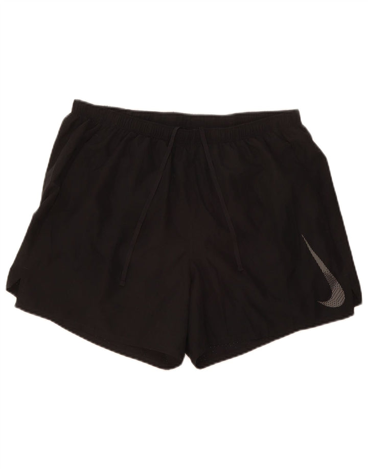 Nike Short de sport Dri Fit Graphic pour homme en polyester noir Taille L