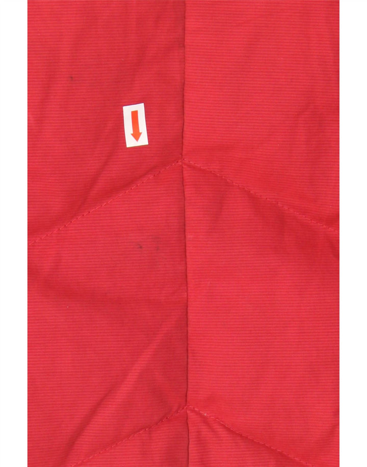 FAT FACE Veste matelassée à capuche pour femme UK 10 Small Rouge Polyester