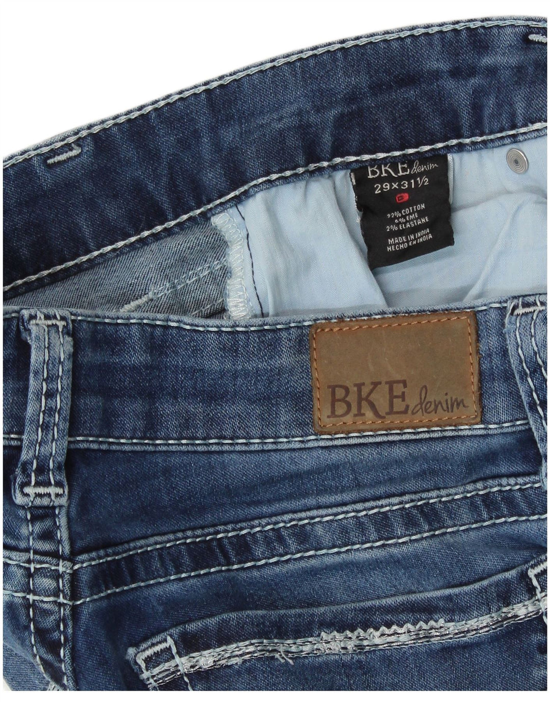 BKE Femme Stella Jean Skinny W29 L31 Bleu Coton