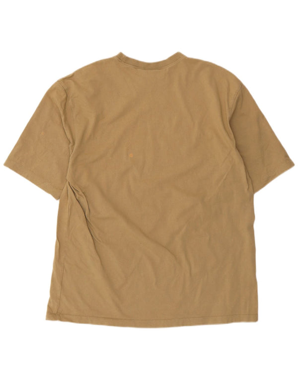 Adidas T-Shirt Femme Top UK 14 Coton Kaki Moyen