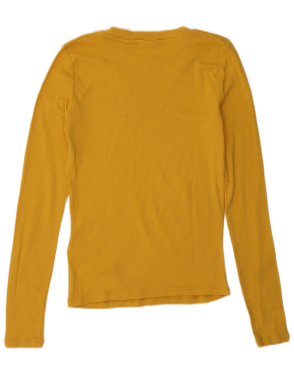 Levi's Top Manches Longues Femme UK 6 XS Jaune Coton