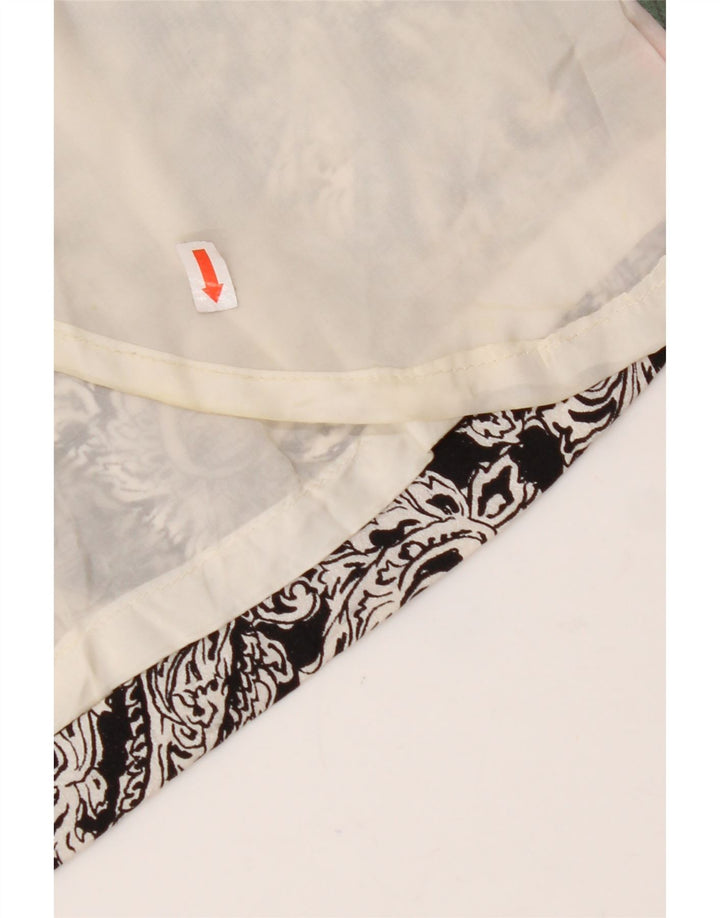 VINTAGE Jupe portefeuille femme W30 Medium Black Paisley