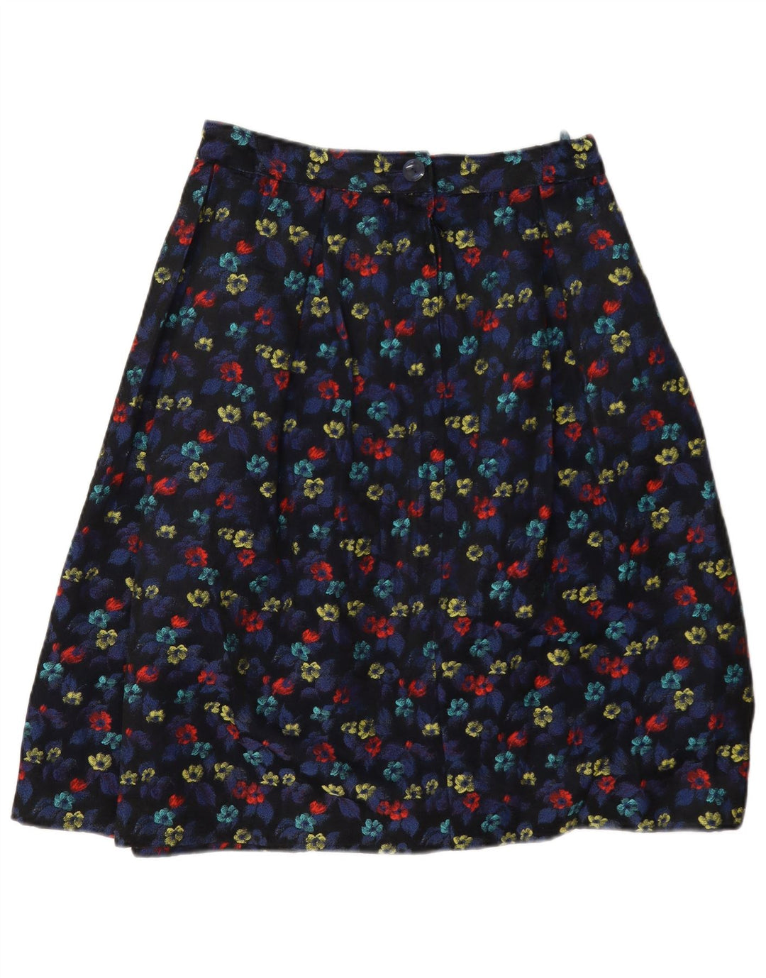 vintage Femme A-Line Jupe W28 Moyen Multicolore Floral
