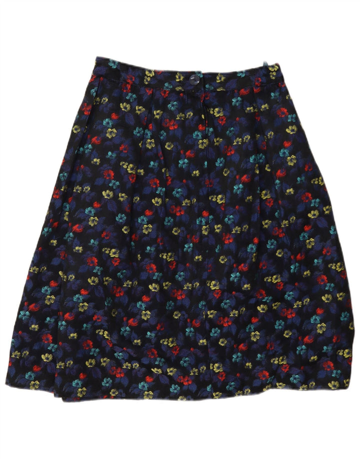 vintage Femme A-Line Jupe W28 Moyen Multicolore Floral