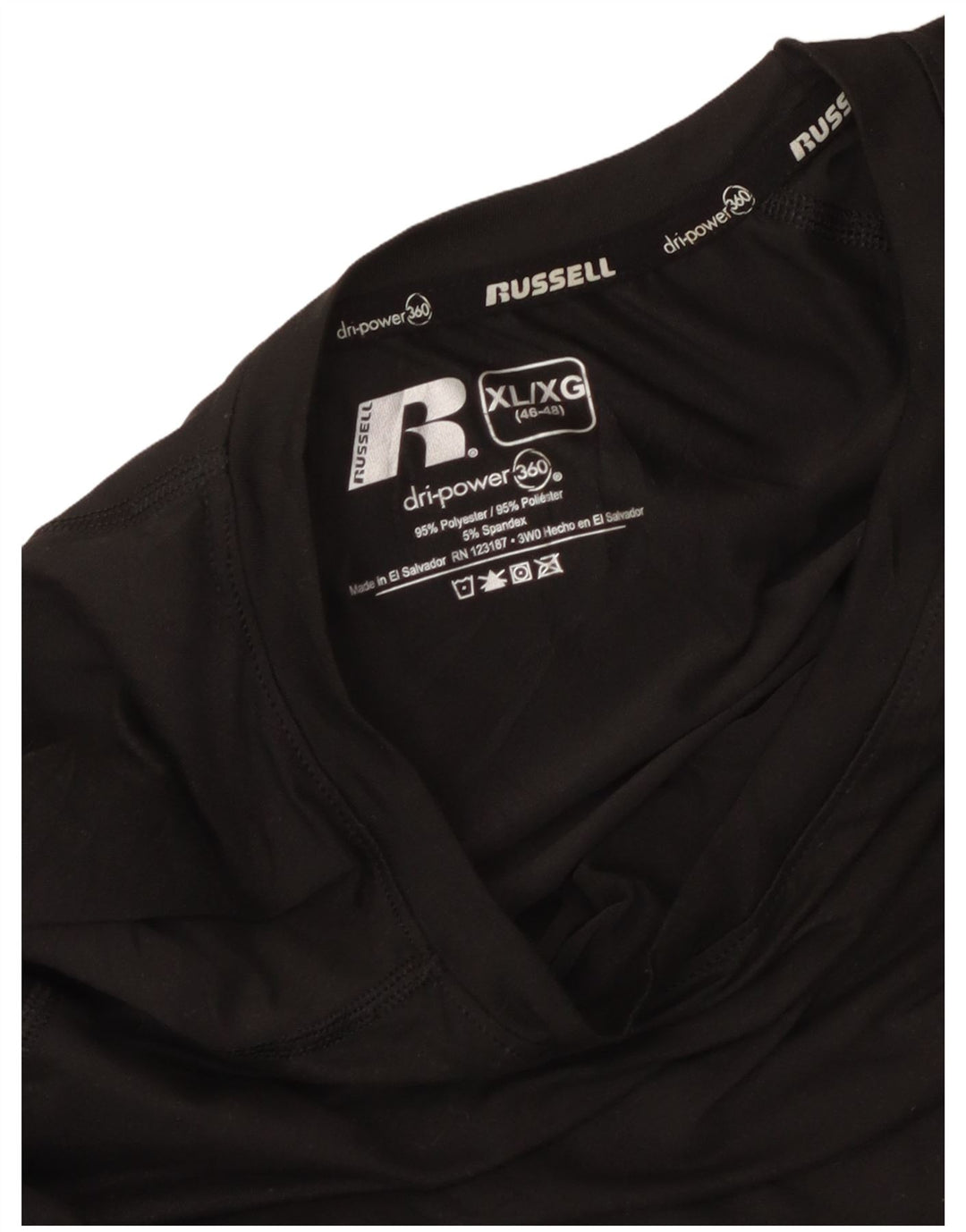 RUSSELL ATHLETIC Haut Homme Manches Longues XL Gris Polyester
