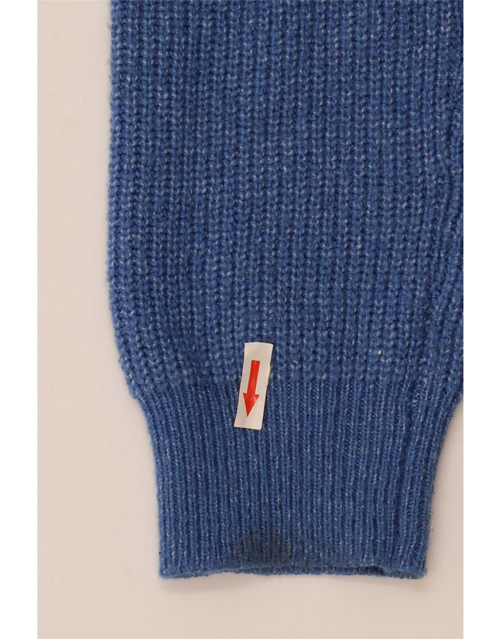 Marks & Spencer Pull à col rond pour homme en polyamide moucheté bleu moyen