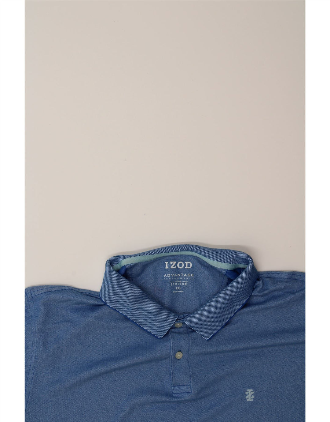 IZOD Mens Polo Shirt 2XL Blue Cotton Vintage Izod and Second-Hand Izod from Messina Hembry 