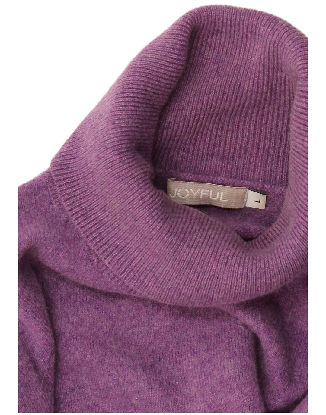Joyful Pull col roulé pour femme UK 14 Large Violet