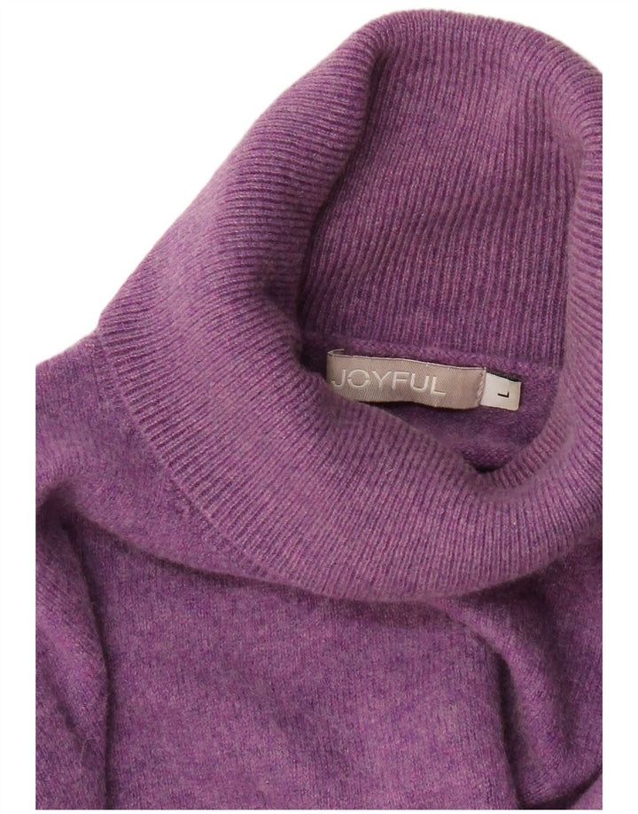 Joyful Pull col roulé pour femme UK 14 Large Violet