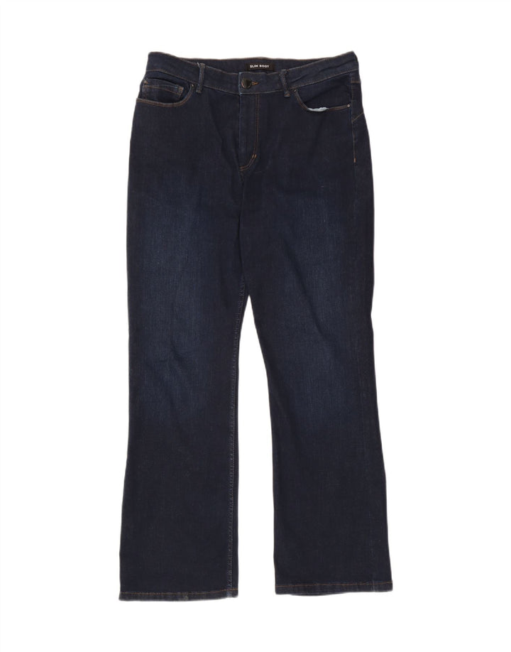 Marks & Spencer Jean bootcut court pour femme UK 14 Medium W30 L28 Bleu Coton