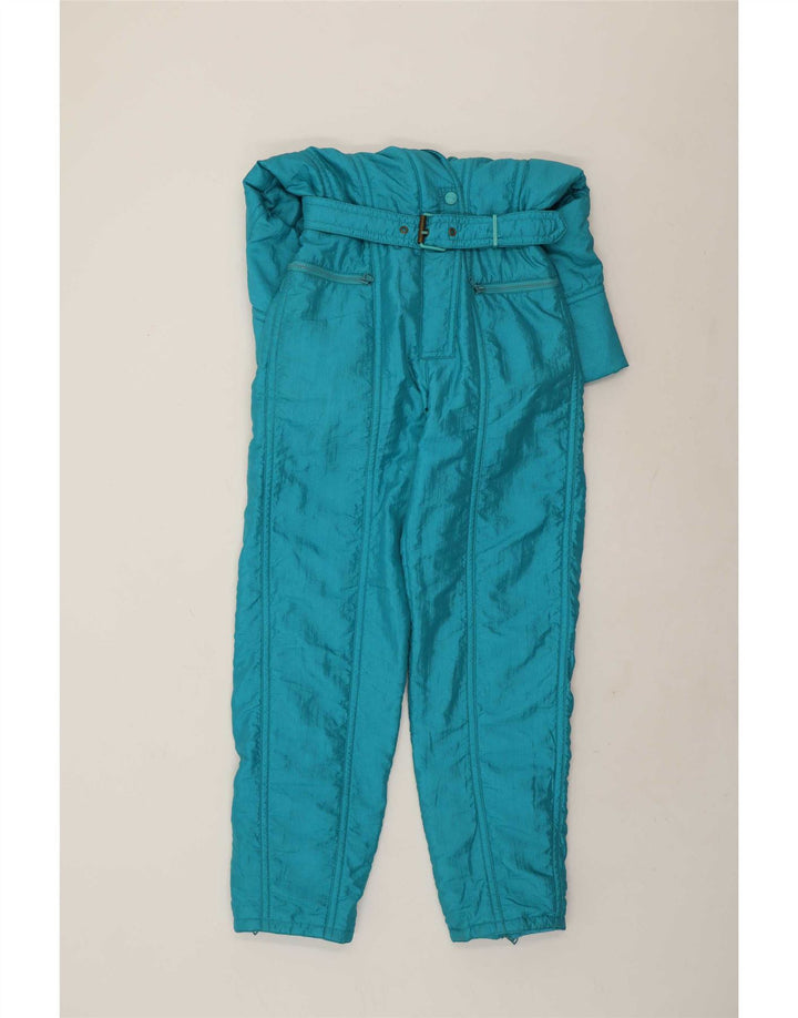 Ellesse Combinaison de Ski Femme IT 46 Large Bleu Nylon Rétro