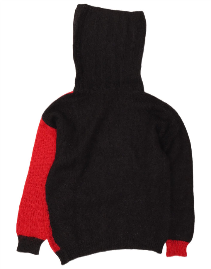 Sandhu Pull col roulé pour homme Large Rouge Colourblock
