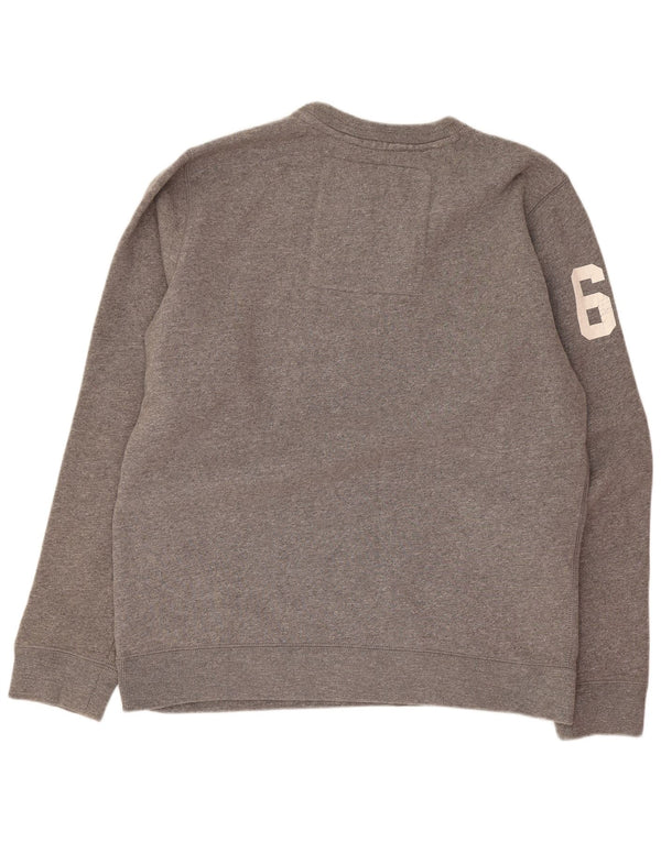 Superdry Sweat-shirt graphique pour homme 2XL Gris chiné en coton