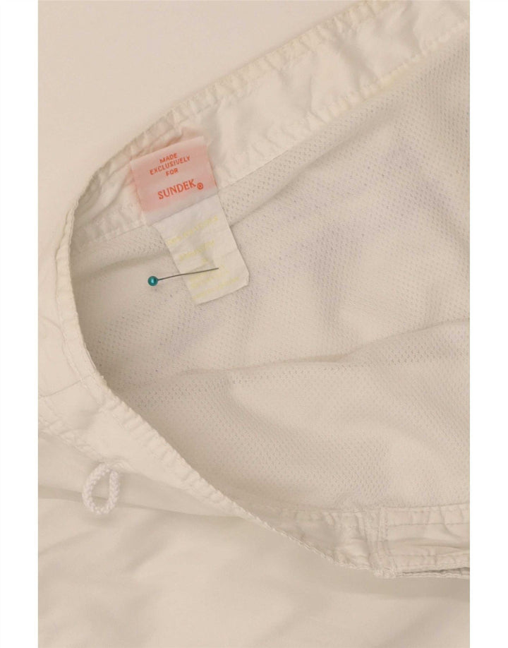 Sundek Short de bain homme grand blanc polyester