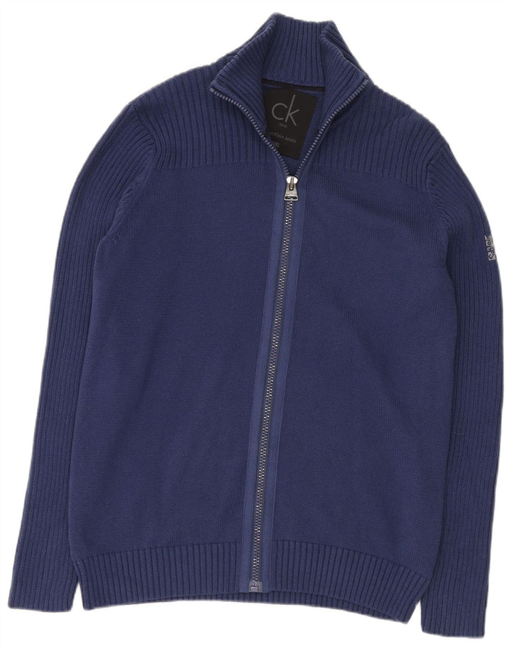 Calvin Klein Jeans Cardigan pour homme en coton bleu marine 3XL