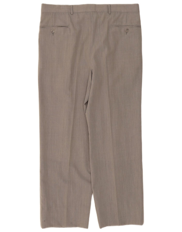 Trussardi Mens Pegged Suit Trousers IT 50 Large W36 L28 Grey