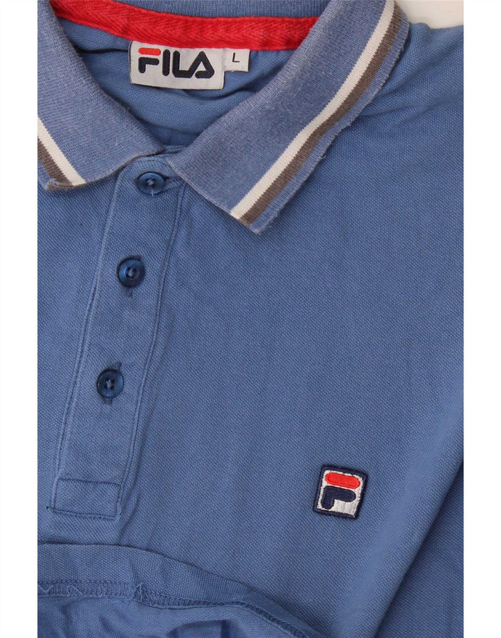 Fila Polo Homme Large Bleu Rayé