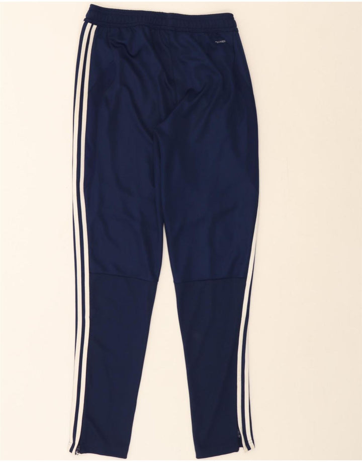 ADIDAS Boys Climacool Tracksuit Trousers 13-14 Years  Navy Blue Polyester Vintage Adidas and Second-Hand Adidas from Messina Hembry 