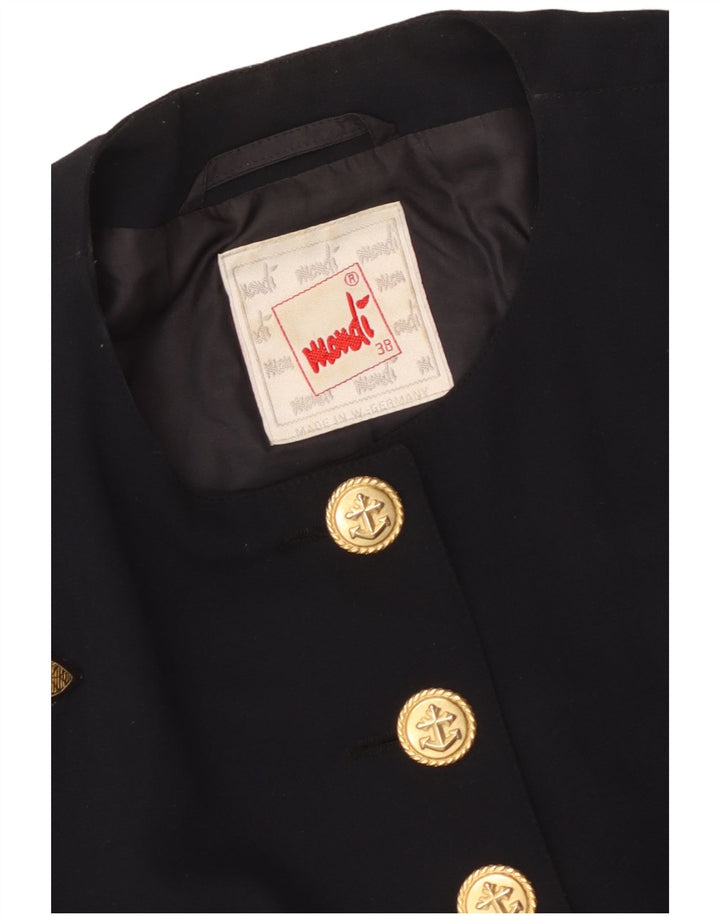 Mondi Femmes Crop Graphic Boléro Veste EU 38 Bleu Marine Moyen