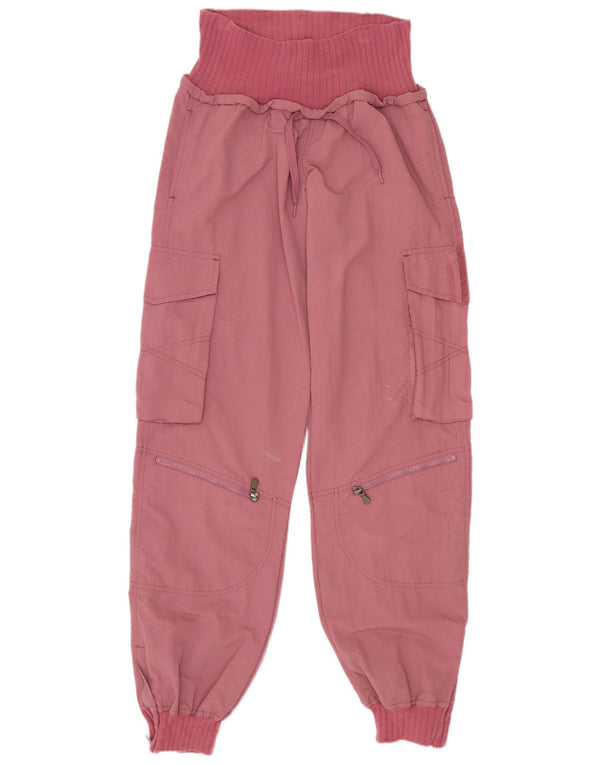 Adidas Pantalon Cargo Joggers Femme Petit W29 L33 Coton Rose