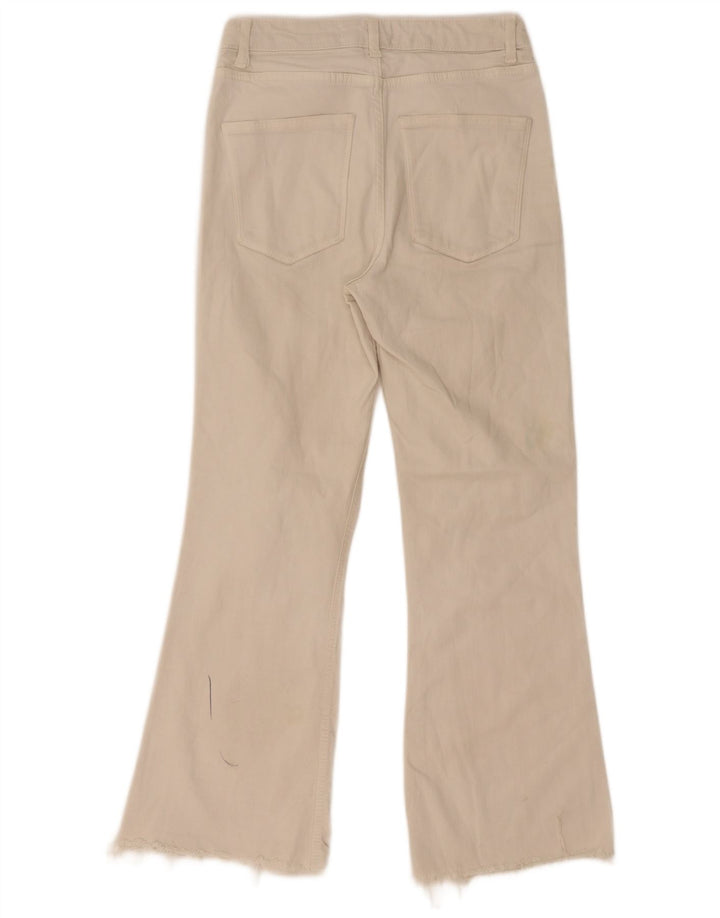 Zara Jean Bootcut Femme EU 36 XS W26 L28 Blanc Cassé