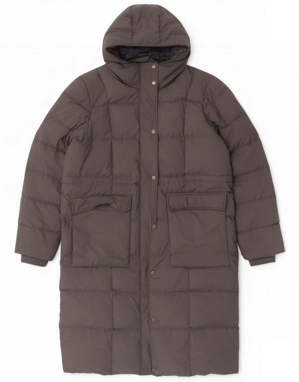 Mountain Warehouse Manteau rembourré à capuche pour femme UK 18 XL Gris Polyester