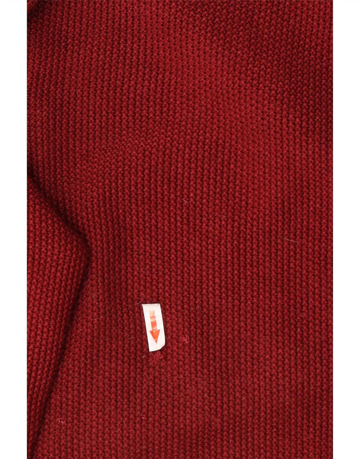 Trussardi Jeans Pull Col Ras Du Cou Rouge Moyen Homme