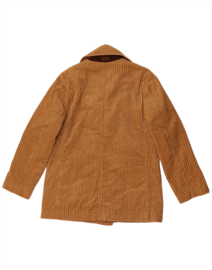 Camilla Veste Double Boutonnage En Velours Côtelé Femme IT 44 Coton Beige Moyen