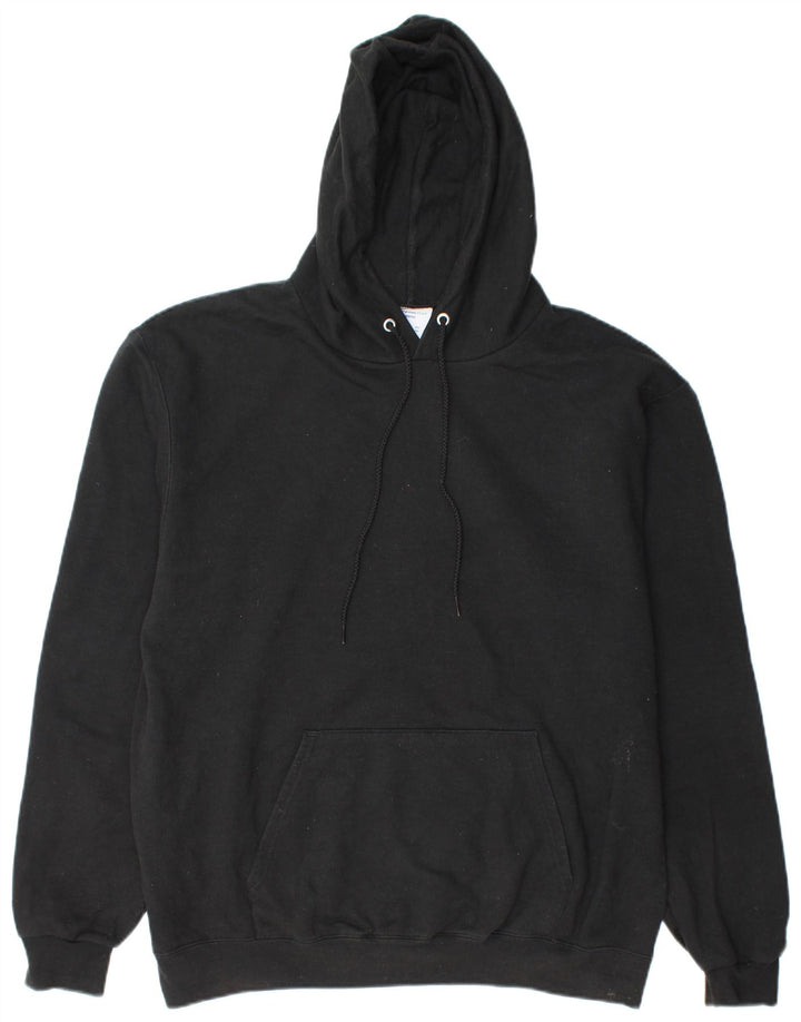 CHAMPION Pull à capuche pour homme Large Noir Coton