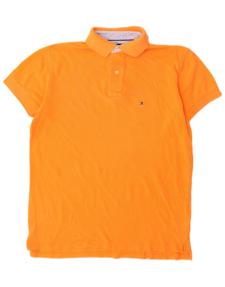 Tommy Hilfiger Polo Homme Petit Orange Coton