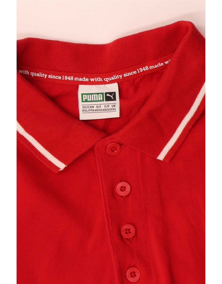 Puma Polo Homme 2XL Rouge Coton