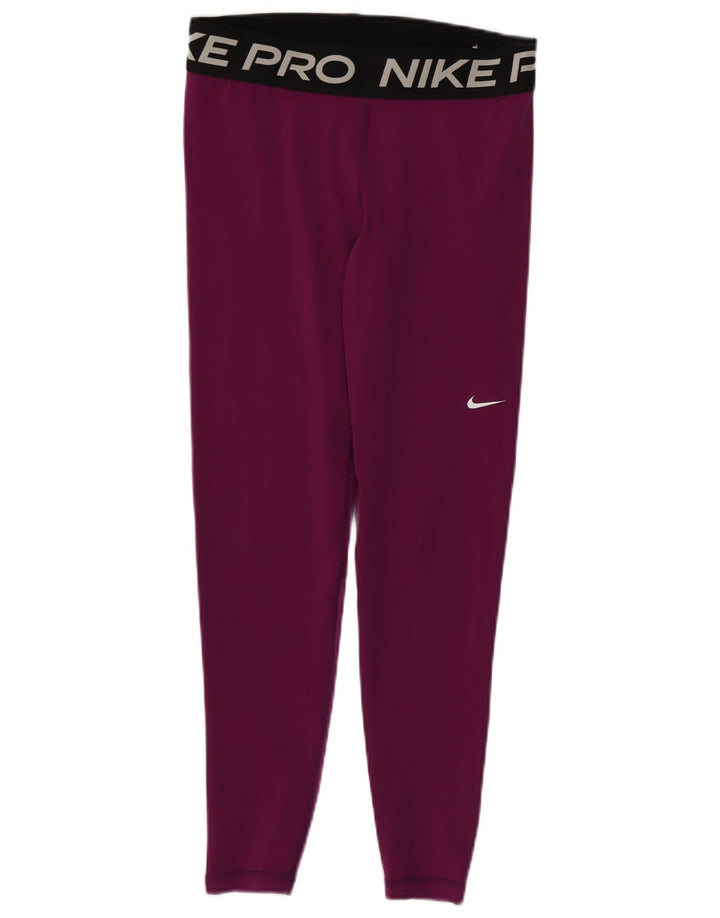 Nike Legging graphique Dri Fit pour femme UK 12 Violet moyen Polyester