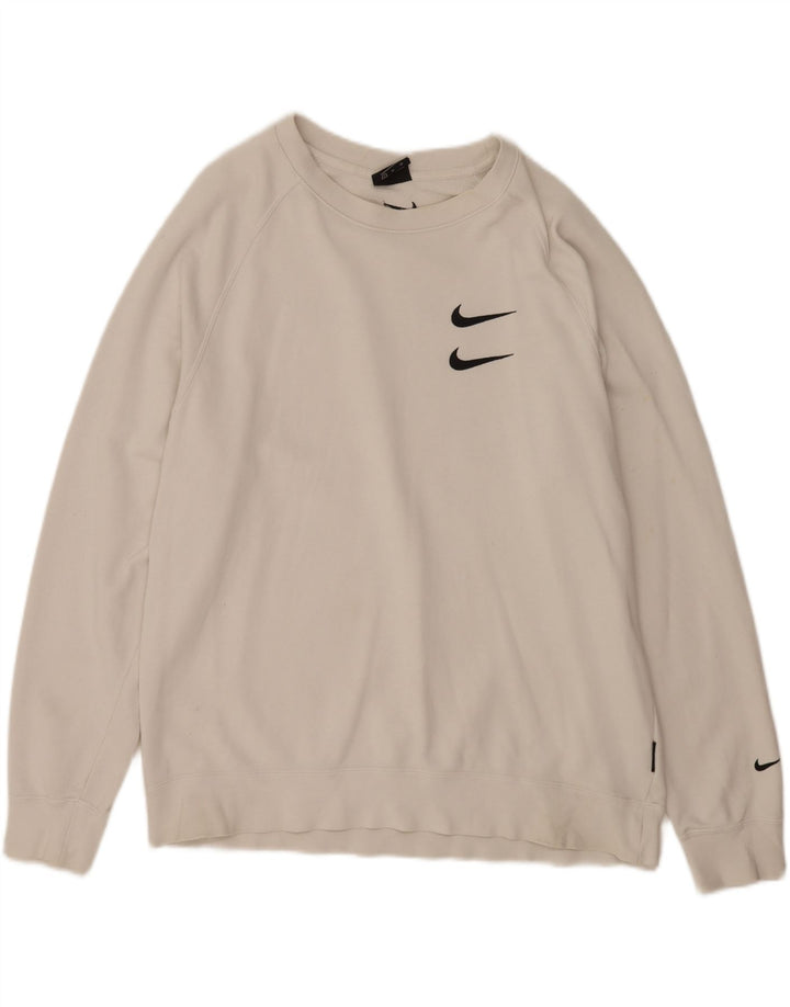 Nike Sweat-shirt graphique pour homme XL en coton blanc