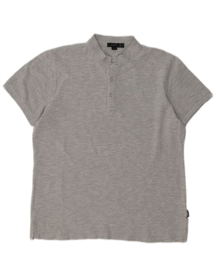 Liu Jo Polo Slim Fit Homme Gris Moyen Moucheté