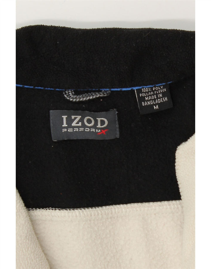 IZOD Veste Polaire Homme UK 38 Medium Blanc Colorblock Polyester