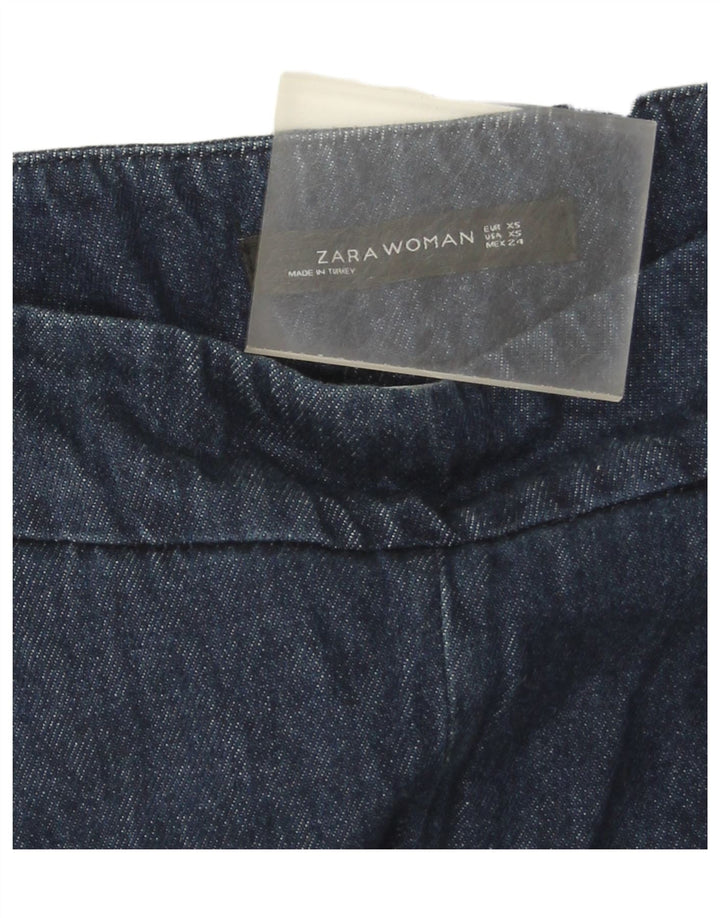 Zara Jean Bootcut Femme XS W24 L26 Bleu Marine