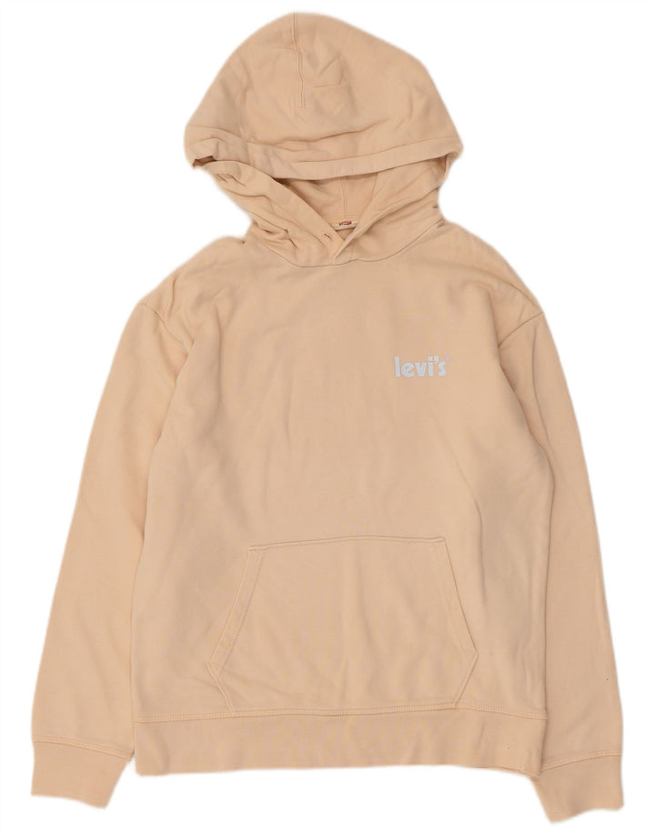 Levi's Pull à capuche pour homme en coton beige Small