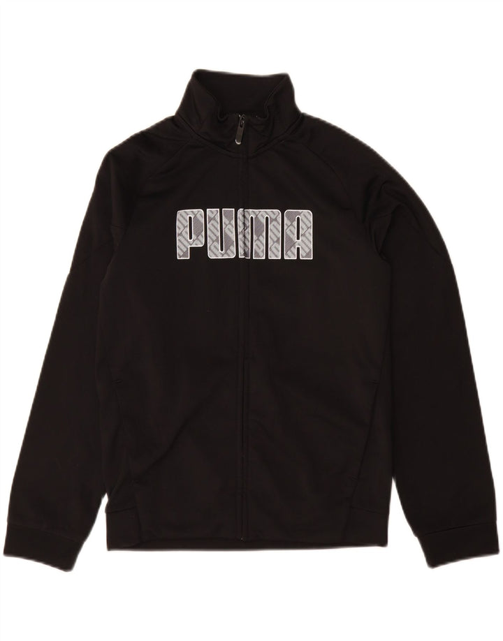 PUMA Veste de survêtement graphique pour garçon 11-12 ans Noir