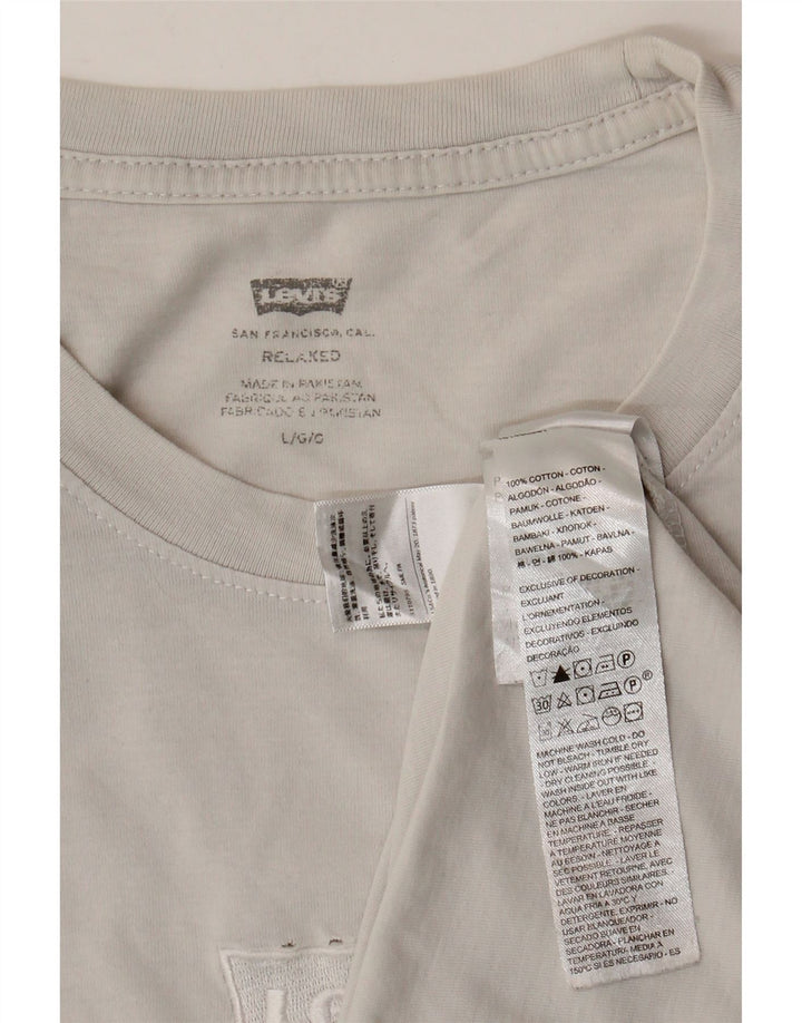Levi's T-Shirt Coupe Relax Homme Blanc Large Coton