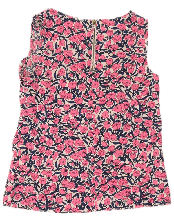 Oasis Chemisier Femme UK 10 Petit Rose Floral Polyester