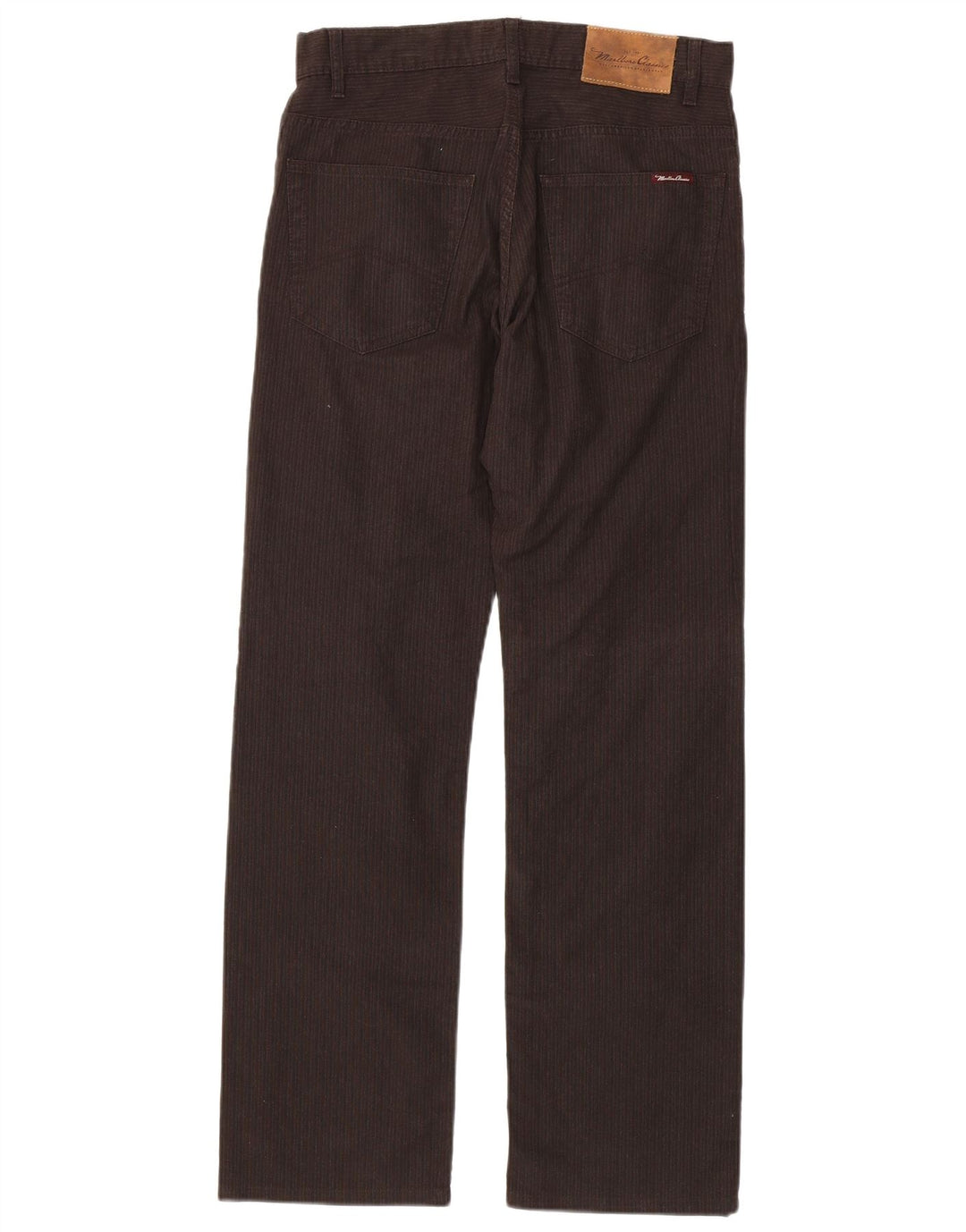 MARLBORO CLASSICS Pantalon décontracté droit pour homme W30 L34 Marron Coton