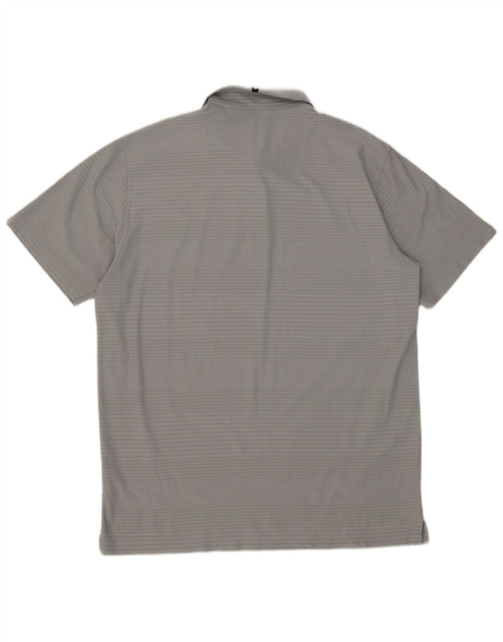 Puma Polo XL Homme Gris Rayure Polyester